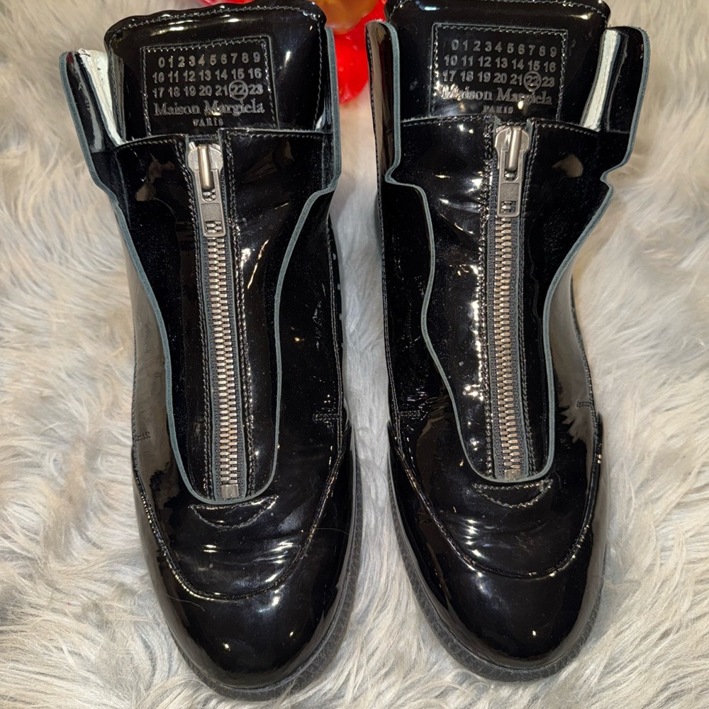 Maison Martin Margiela Black Patent Leather Shoes